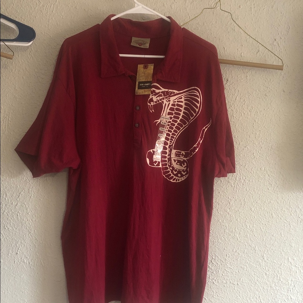 Steve & Barry's Red Polo with Snake Design